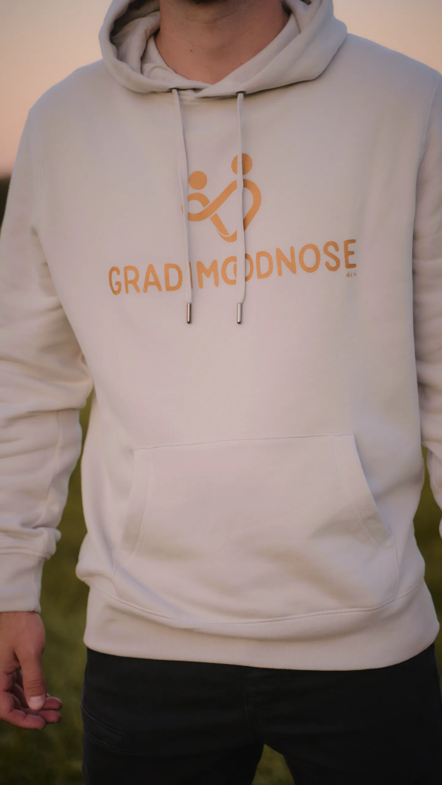 Pulover s kapuco "Gradimo odnose" moški - slika 2