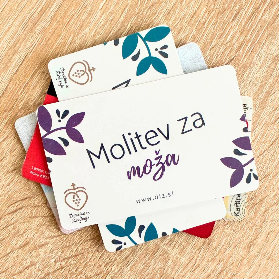 Dve kartici z molitvijo za moža in ženo - slika 4